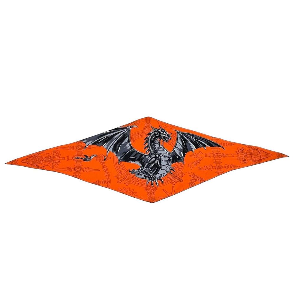 HERMES Orange Silk Scarf - Picture 1 of 7